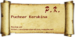Puchner Kerubina névjegykártya